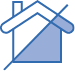 An icon showing a shared ownership house